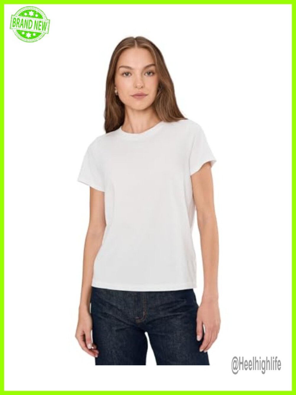 Women's Northside Vintage Tee Crew Neck Short Sleeve Stretch Jersey T-Shirt